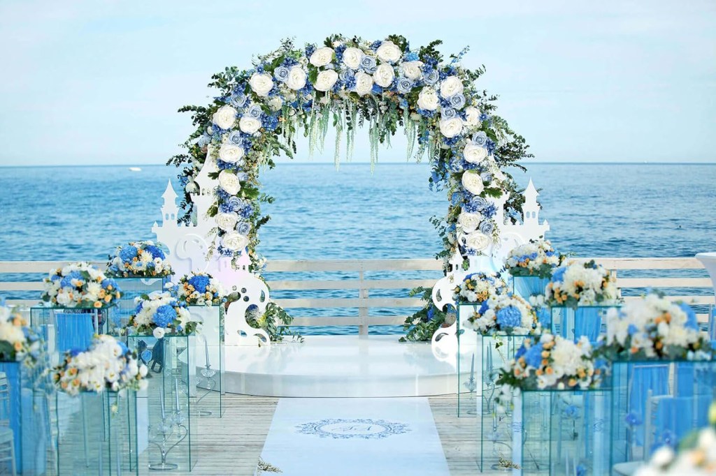 Wedding floral arch