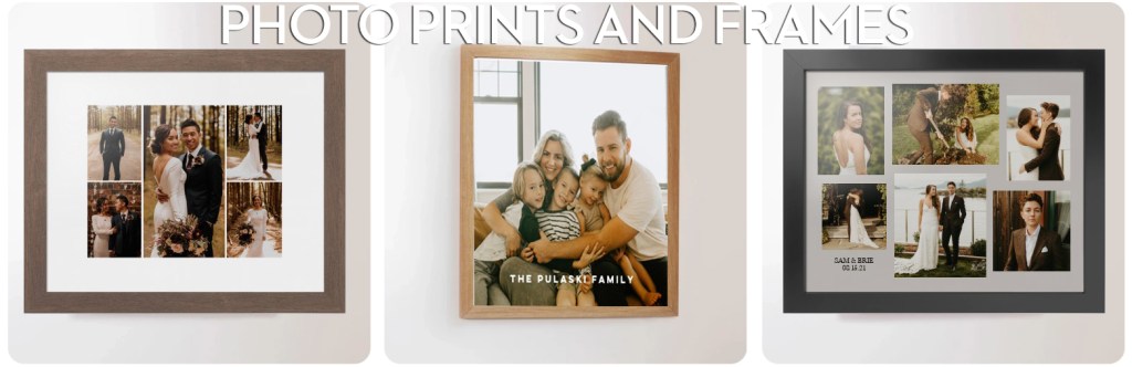Photo prints and frames